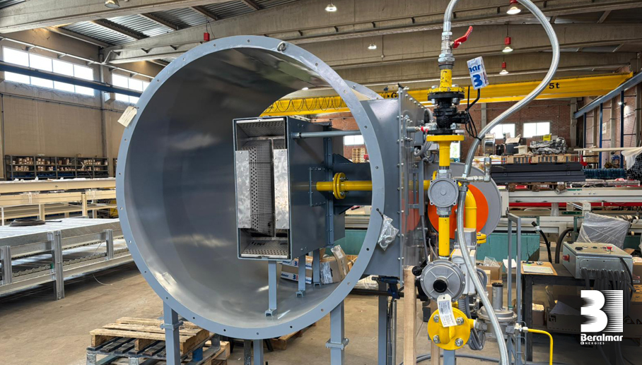 VA/1000 burner completed for a new pre-kiln installation