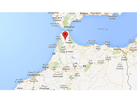 Localización de la fábrica AMINA BRIQUES en Marruecos