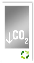 Less CO2 emissions